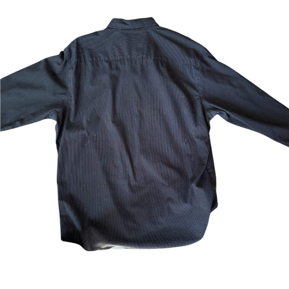 Van Heusen Shirts Mens Long Sleeve Button Down Striped Grey XL 2 pack - Picture 10 of 13